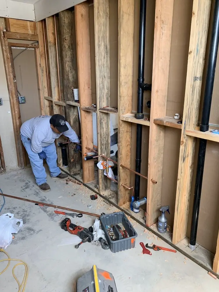 Commercial rough-in plumbing for Gas Line Repair in Wells Creek